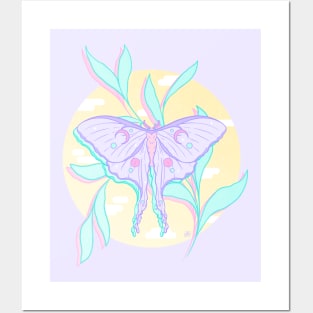 Dreamy Moth Posters and Art